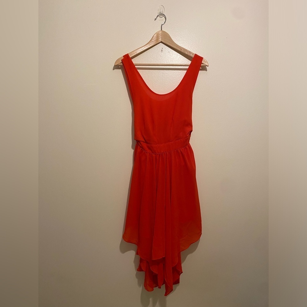 LOUCHE Elegant Red Sleeveless Dress. Size Xs